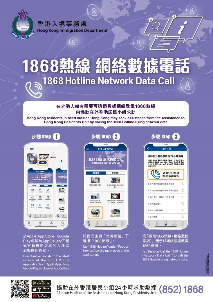 1868 Hotline Network Data Call