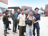Immigration Task Force and the Hong Kong Police Force conducted joint anti-illegal worker operations at various places.