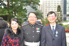 The awardees with the Director of Immigration Mr Chan Kwok-ki, Eric I.D.S.M. at the 2012 Honours and Awards Ceremony.
