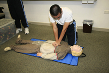 Our staff attending First Aid Course.