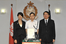 An officer was appointed as the Hong Kong Courtesy Ambassador.