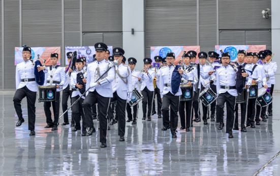 The Open Day offered a rich diversity of fringe activities including performance by the Immigration Band as well as foot drills.
