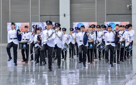 The Open Day offered a rich diversity of fringe activities including performance by the Immigration Band as well as foot drills.