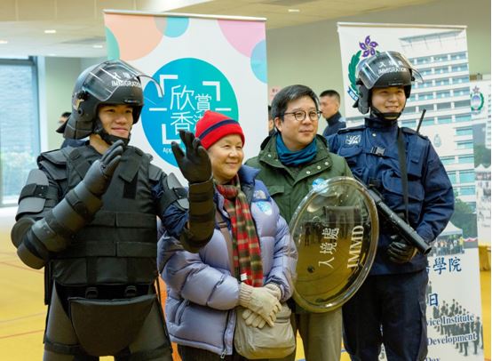 There was a tactical training demonstration on the Open Day.