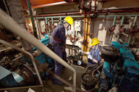 The Ship Searching Unit conducts spot checks on vessels in Hong Kong waters to combat illicit immigration activities.