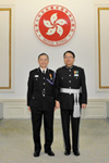 The awardees with the Director of Immigration Mr Chan Kwok-ki, Eric I.D.S.M. at the 2012 Honours and Awards Ceremony.