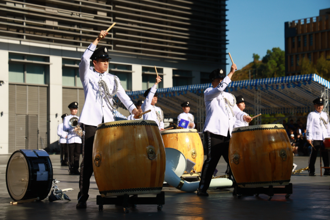 The Immigration Band performed at the ISITD Passing-out Parade.
