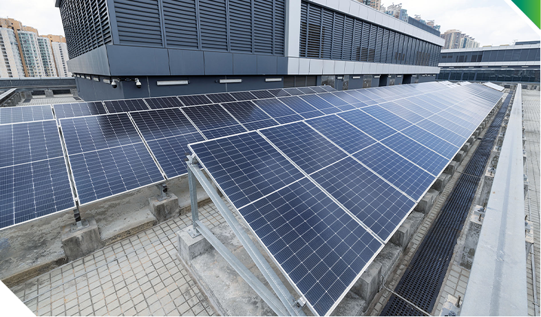 The Immigration Headquarters has adopted various energy efficient features and renewable energy technologies, including photovoltaic system and solar water heating system.